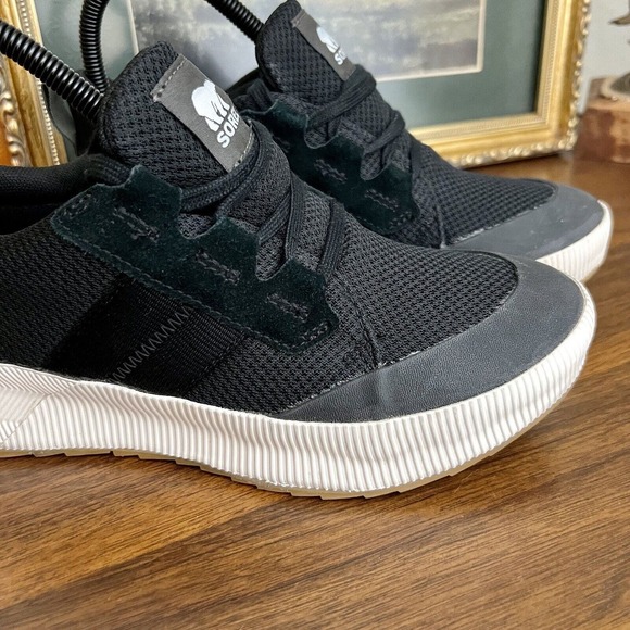 Sorel Women's Out N About III Low Sneakers Shoes Black Sea Salt Size US 7 - Picture 9 of 16
